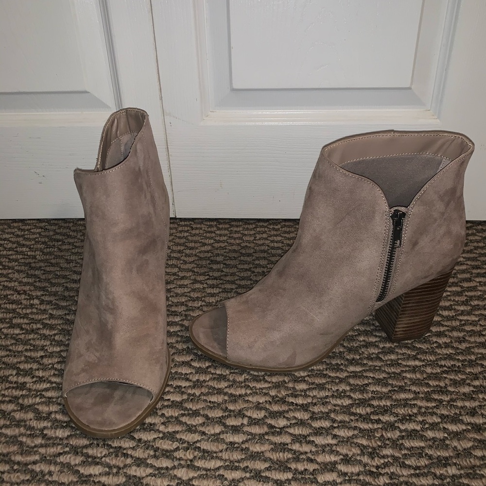Peep Toe Booties